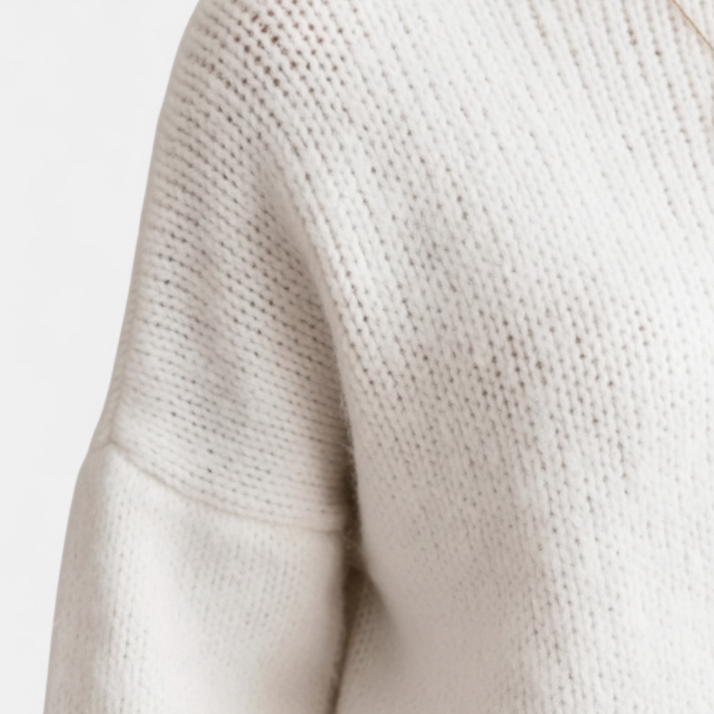 Sweater - Open Back Bow Closure Oversized Fit - Mary Feels